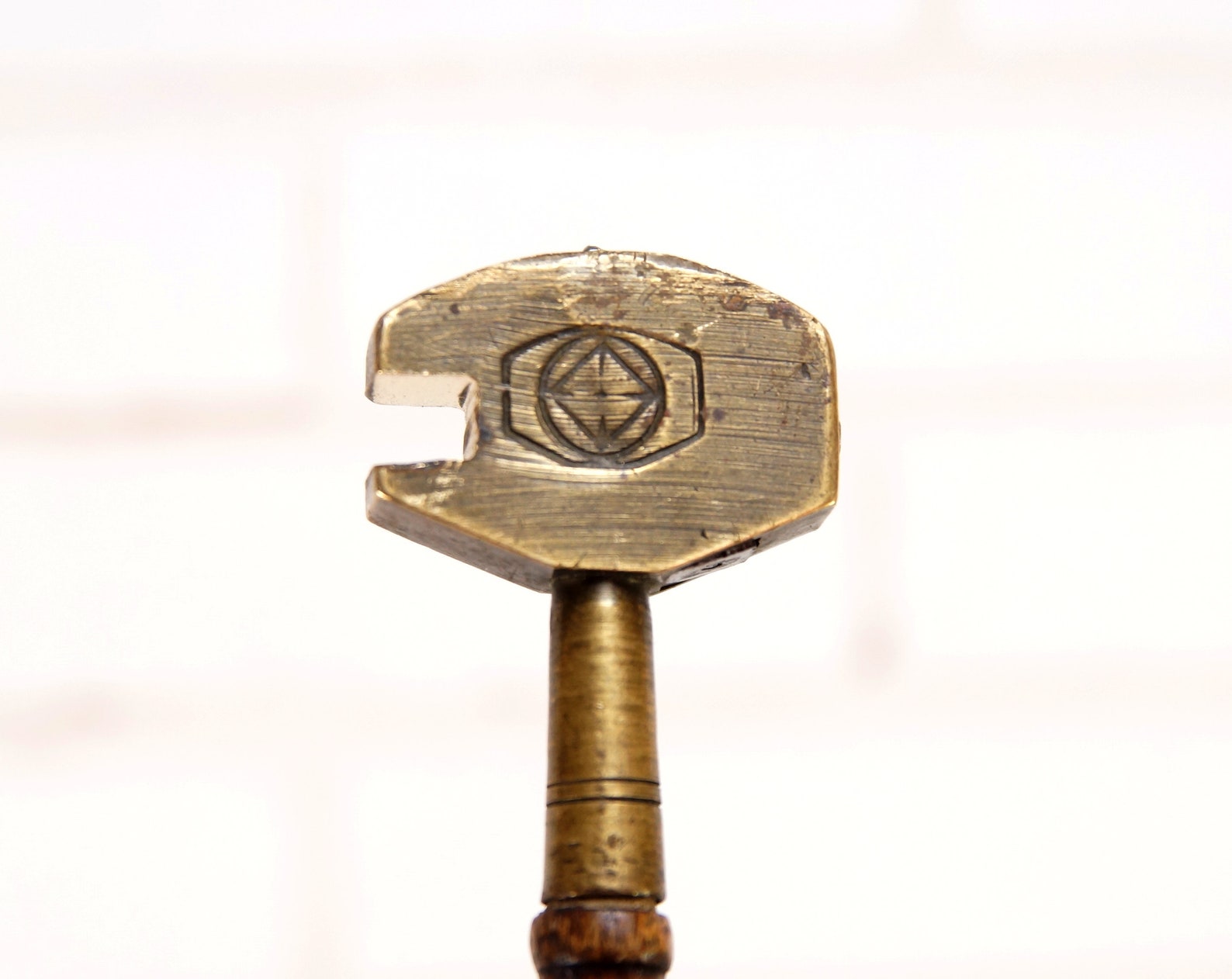 Vintage glass cutter. retro glass cutter with wooden handle. Etsy