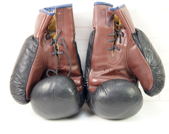 boxing gloves real leather
