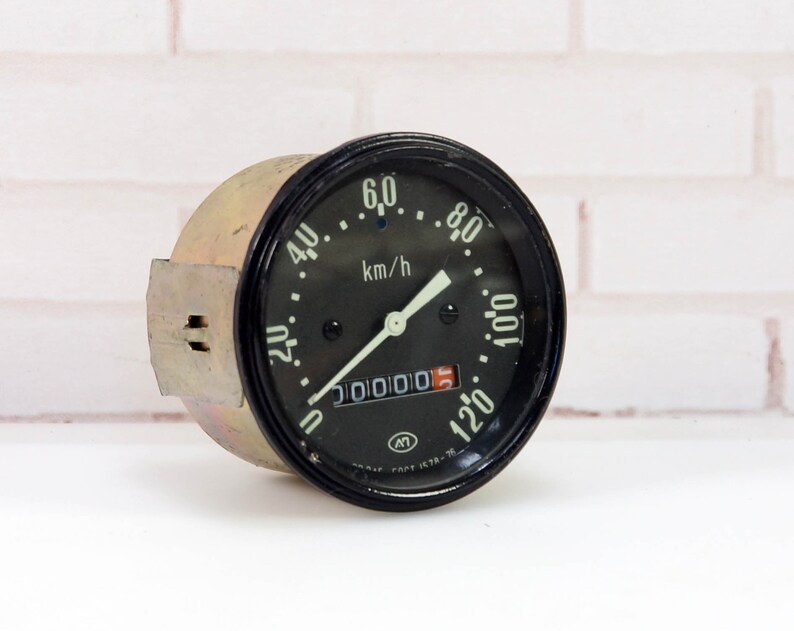 Vintage Speedometer Gauge Parts Vintage old Soviet Moped Etsy