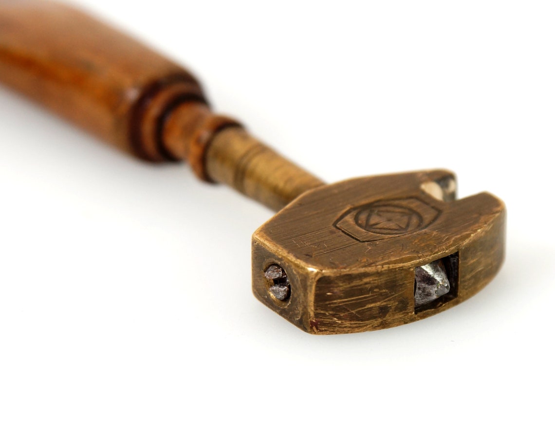 Vintage glass cutter. retro glass cutter with wooden handle. Etsy