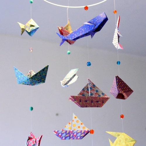 Mobile Baby Origami Sea and Ocean Marine Animals Fish - Etsy