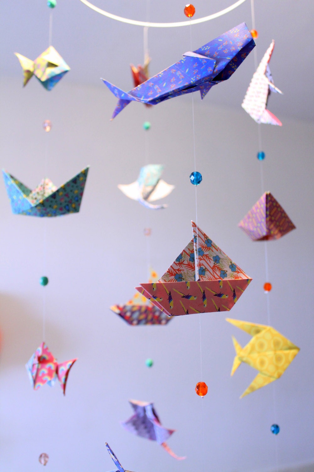Mobile bébé origami - Sous l'océan – Dix janvier - Papeterie japonaise