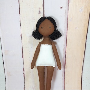Little 12&quot; stuffed rag doll without clothes handmade rag doll