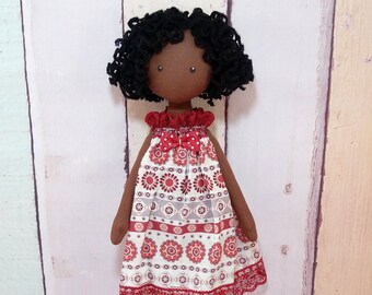black fabric dolls
