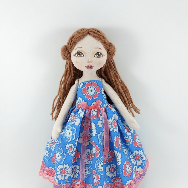 White little rag doll princess, fairy   Rag doll handmade Small soft doll, Tilda