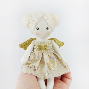 Little Rag doll angel, Miniature Elf, New Year&#39;s Gift,