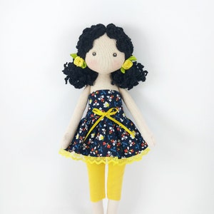 Little textile doll , fairy Rag doll handmade Small soft doll, Tilda