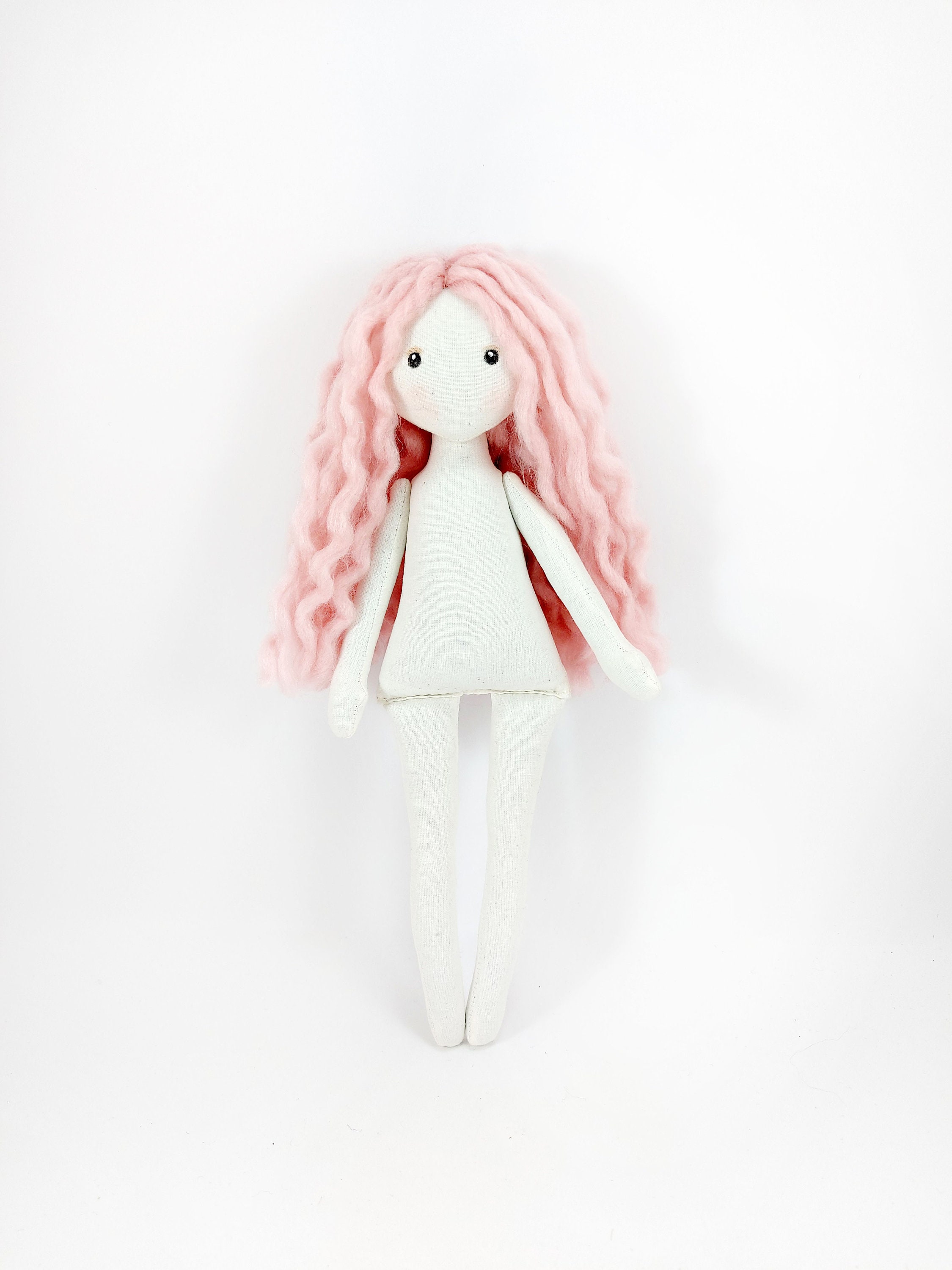 Little 12 Stuffed Rag Doll Without Clothes Handmade Rag - Etsy