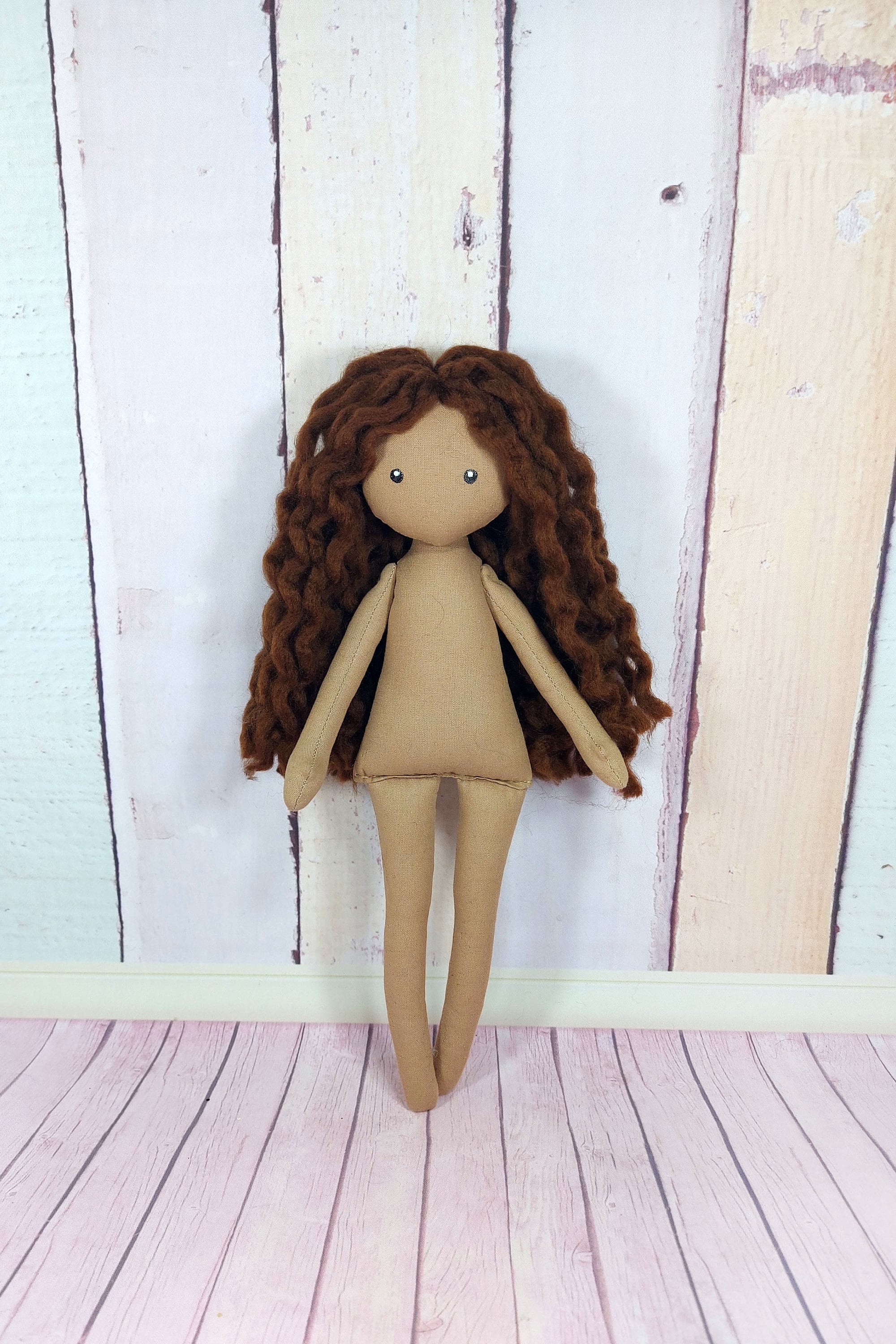 Little 12 Stuffed Rag Doll Without Clothes Handmade Rag - Etsy