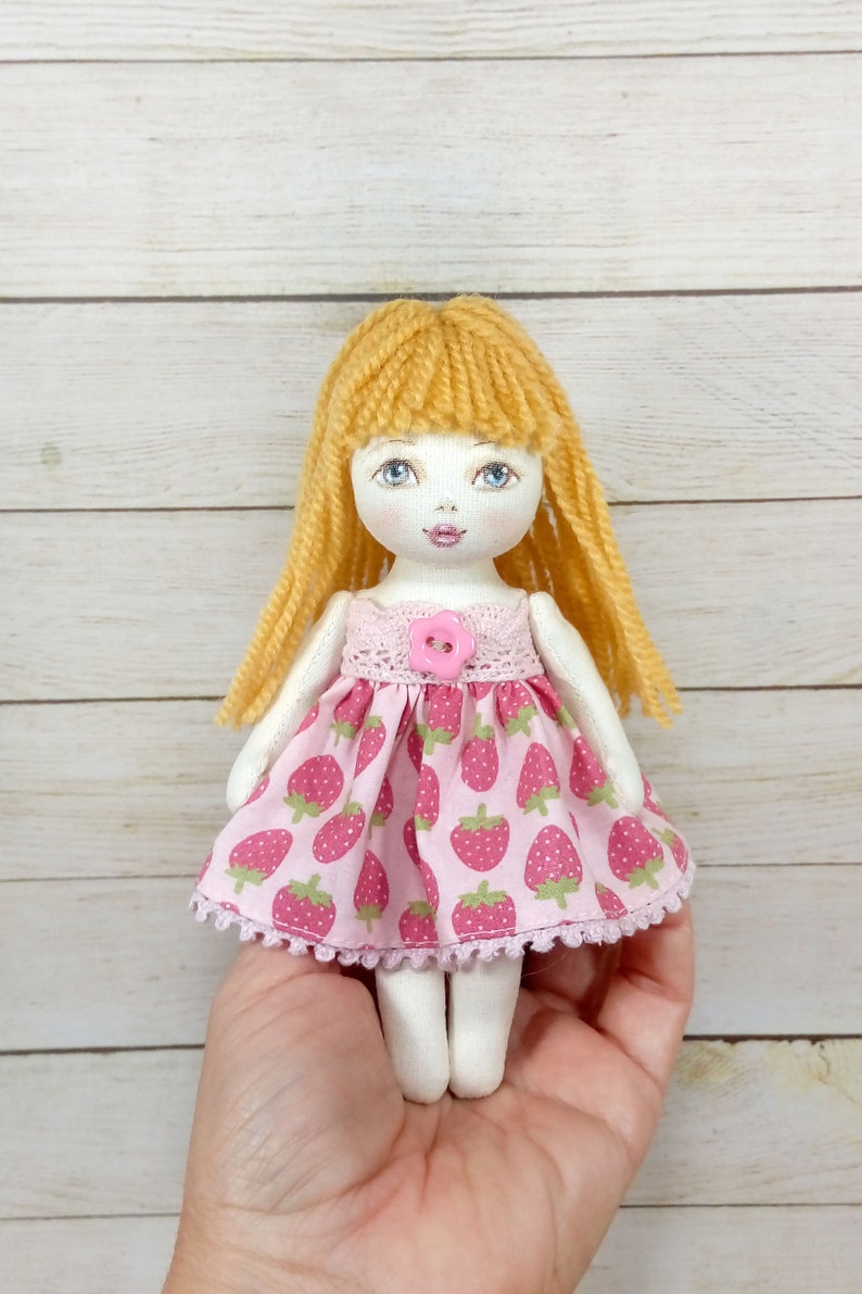 Rag doll 6 Textile doll Decorative doll Collectible Etsy