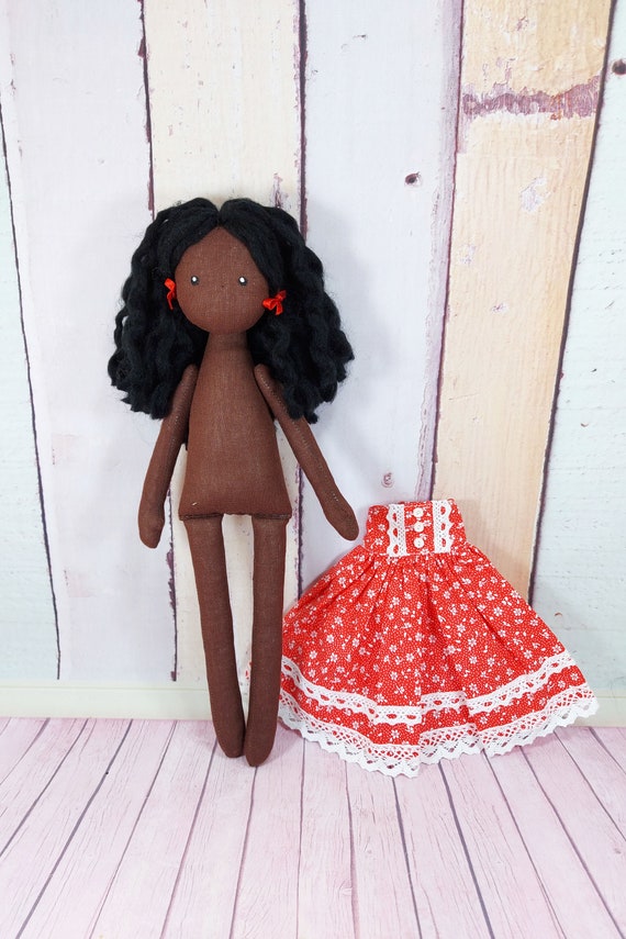Muneca de trapo negro 13 muneca textil hecha a mano Etsy Espana