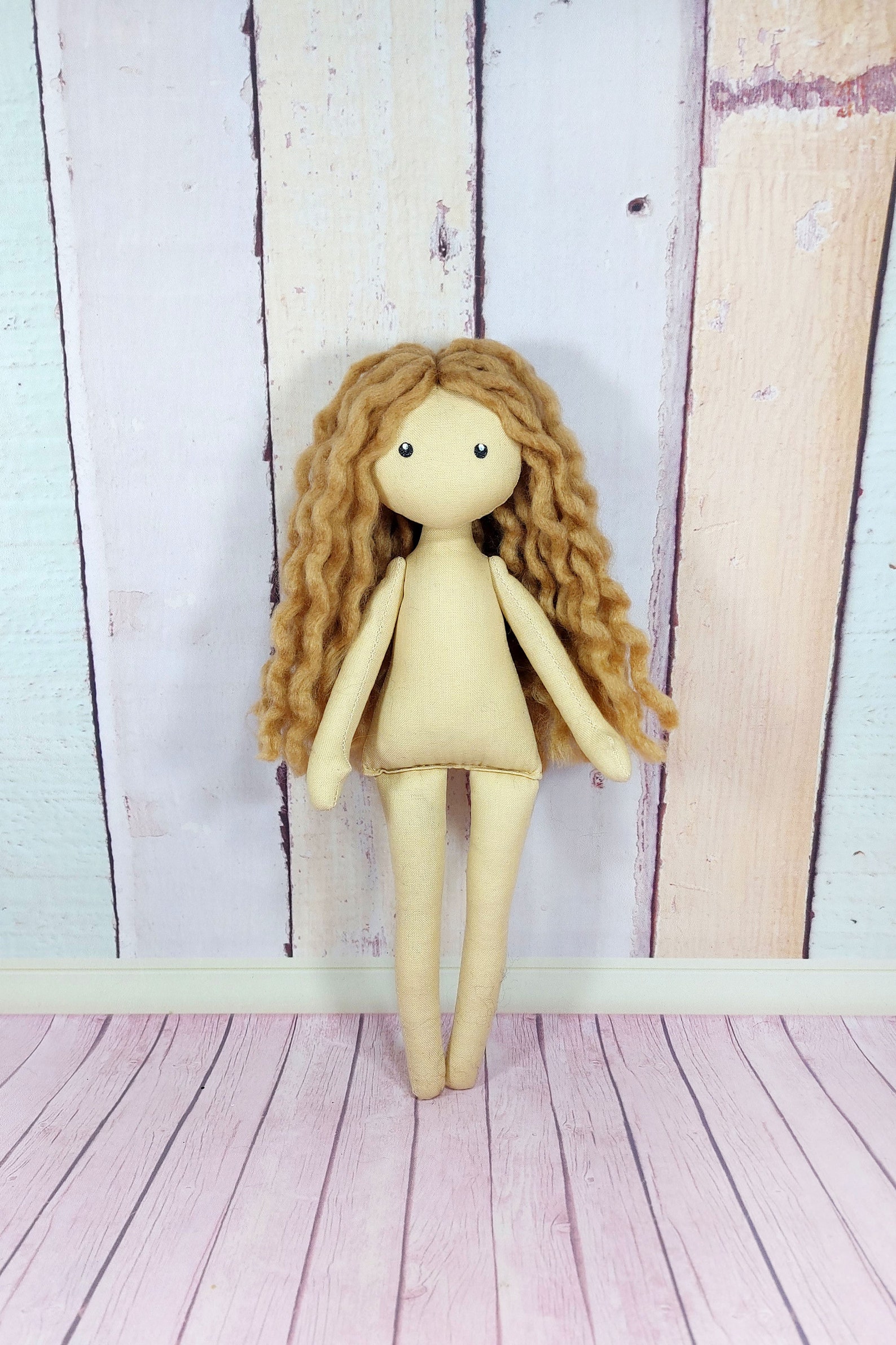 Little 12 Stuffed Rag Doll Without Clothes Handmade Rag - Etsy