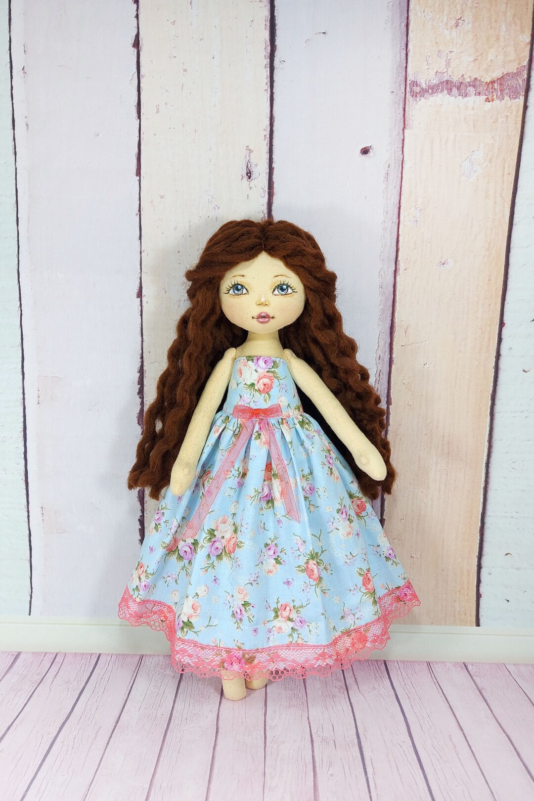 Christmas Little Textile Angel Doll , Fairy Rag Doll Handmade Small ...