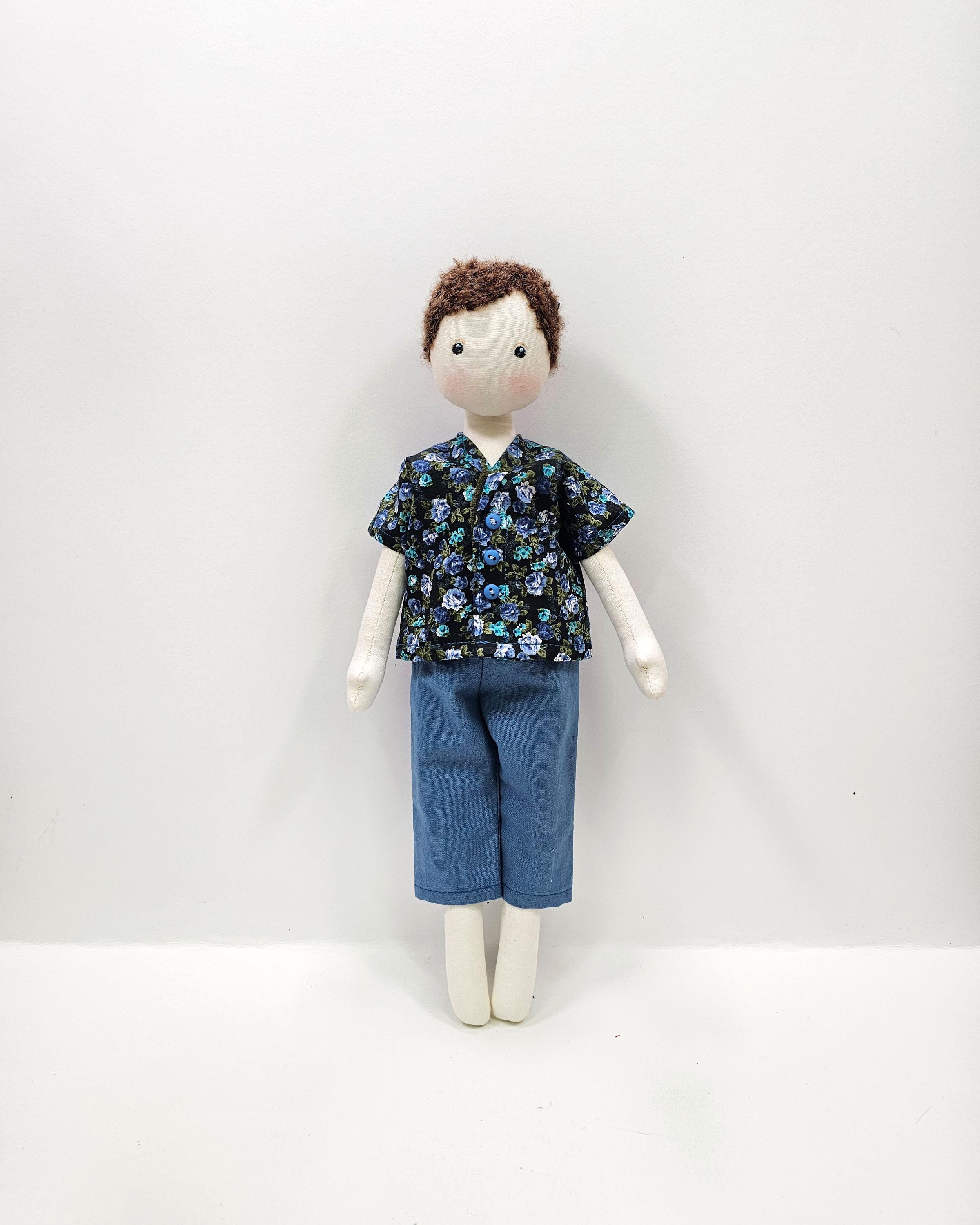 Boy Ragdoll Doll Boy Rag Doll, Textile Soft Doll, Small Soft Doll - Etsy