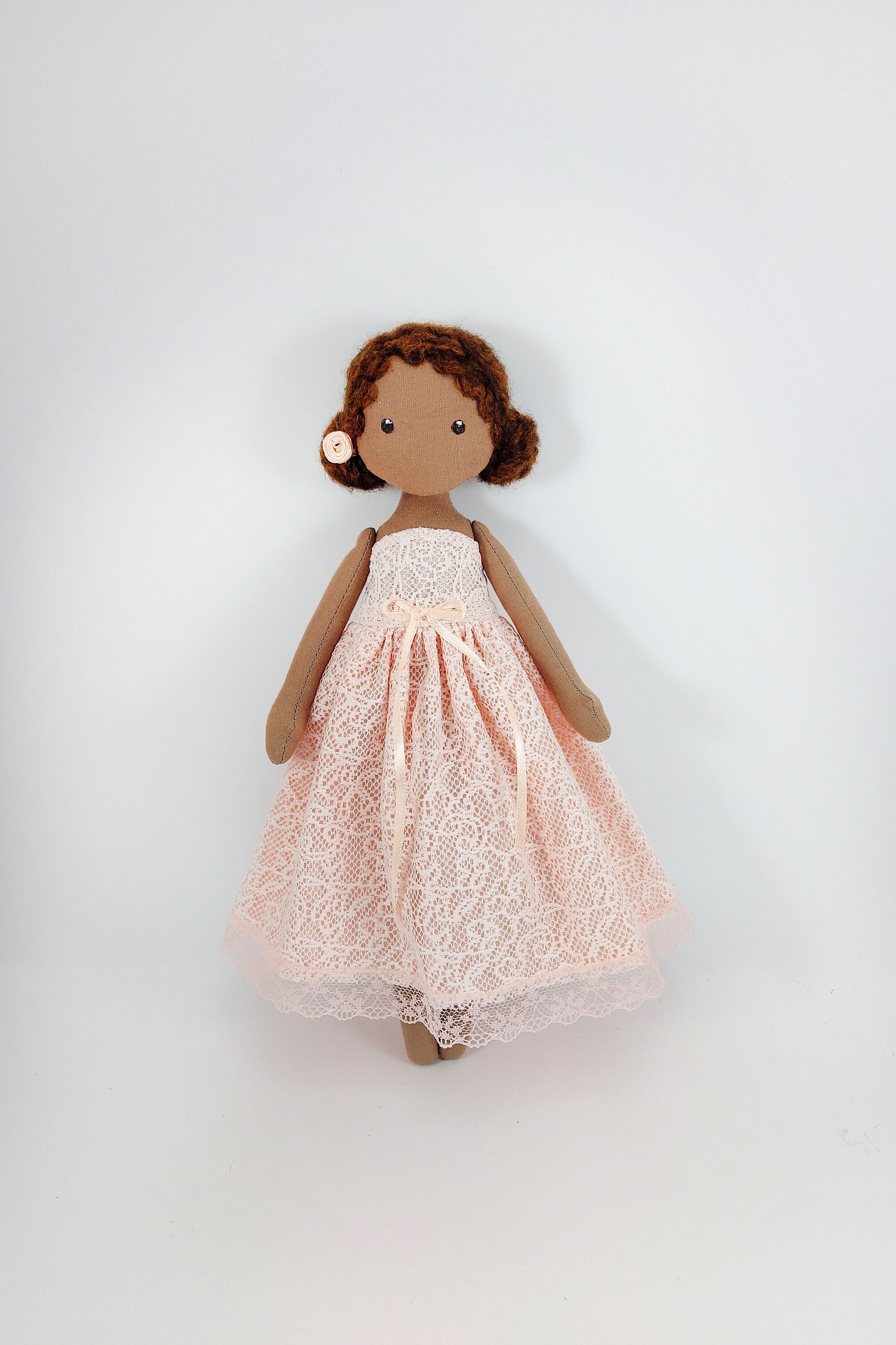 Fabric DAMMIT DOLL - Rag Doll - 12 tall - Rustic Doll - Paisly Print  Fabric