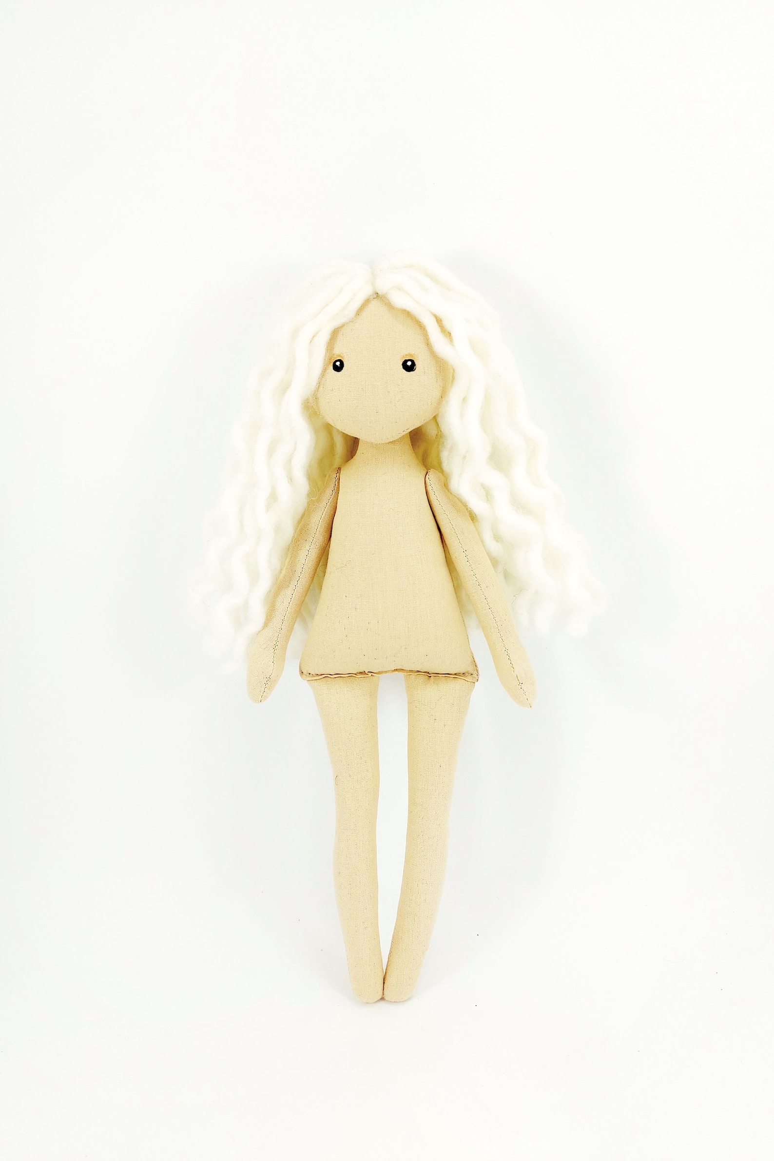 Little 12 Stuffed Rag Doll Without Clothes Handmade Rag - Etsy