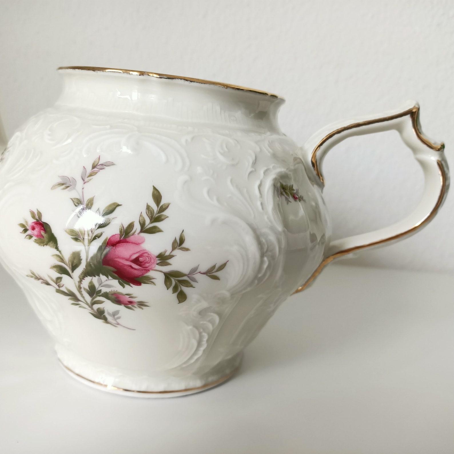 Vintage Rosenthal Sansoucci Teapot Large Roses Decoration Etsy