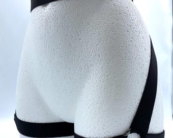 Pet play Elastic Harness Tail 3 Rings Design /  3 cm Ring /  ( 1.2&quot;) inner diameter Fits Slim or Rubber Tails