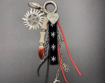 Witch Finger Keychain: Gothic Halloween Bag Charm