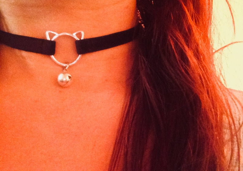 Day Collar kitten play choker bdsm kitten collar thin Etsy