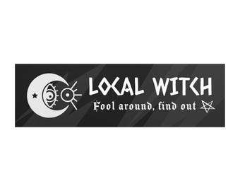 Gothic Witch  Magnet for the Car or Fridge