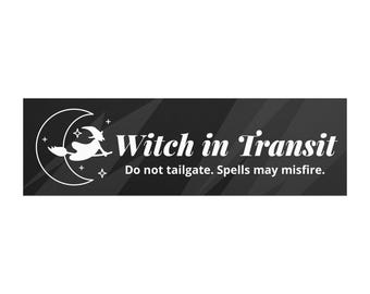 Witchy Car Magnet: Halloween Decor - No Sticky Mess