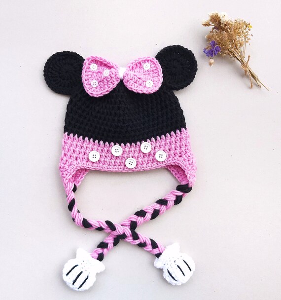 Crochet Minnie Mouse Hat Minnie Mouse 