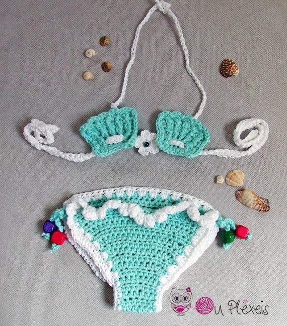 E Traje De Baño Para Niña Con Tirantes De Ganchillo Bikini T E Traje De Baño Para Niña Con Tirantes De Ganchillo Bikini T