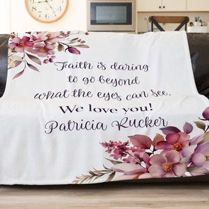Warrior Cancer Gift, Cancer Blanket, Healing Blanket, Get Well Blanket, Inspirational Blanket, Kids Cancer Gift, Women Surgery Present