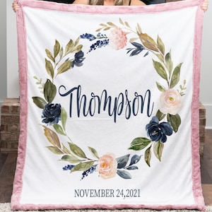 Mr And Mrs Blanket, Personalized Wedding Blanket, Personalized Blanket Throw For Wedding Gift, First Anniversary Gift For Couple, House