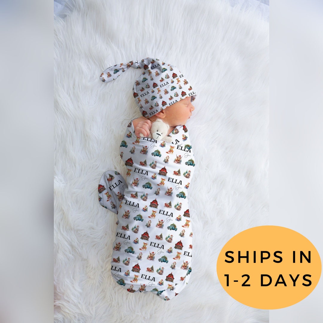 Christmas Swaddle First Christmas Keepsake Truck Swaddle Etsy