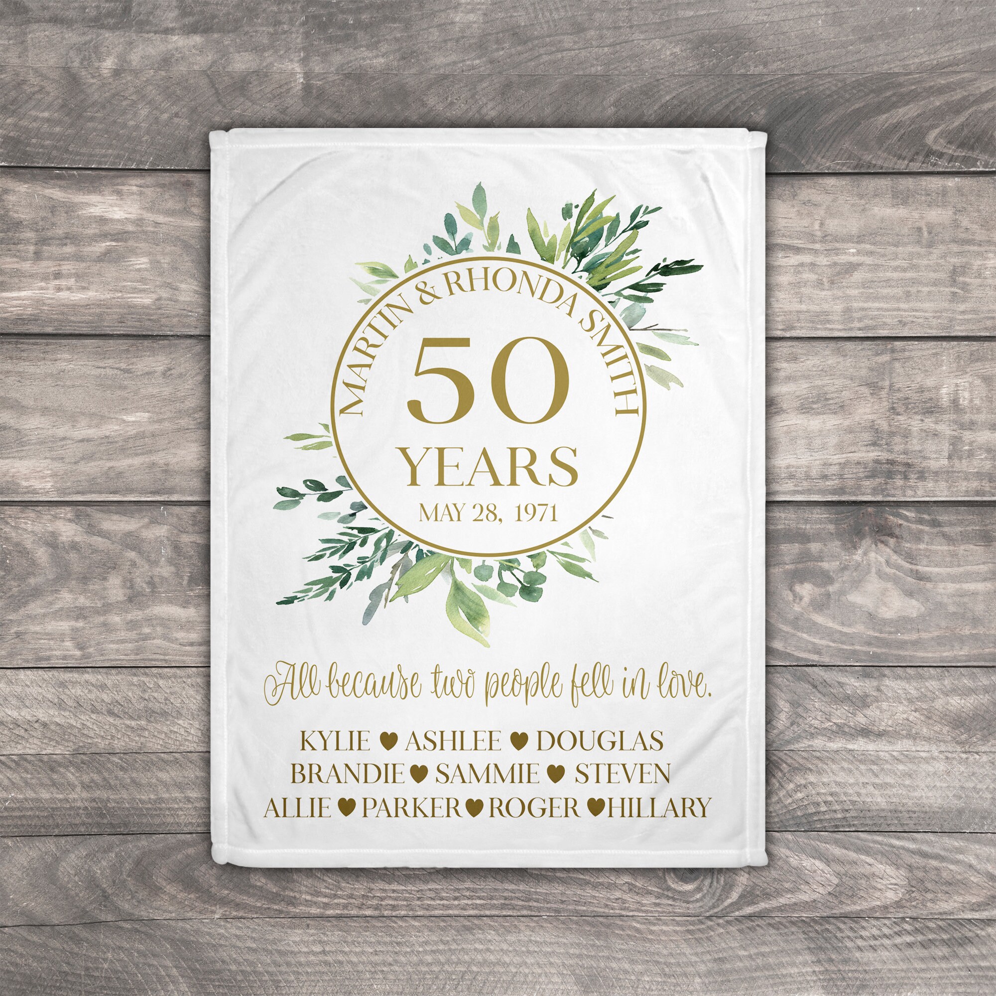 50th Wedding Anniversary Golden Anniversary Gifts - Etsy