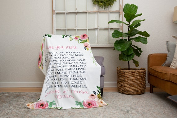 Love you more throw blanket hotsell