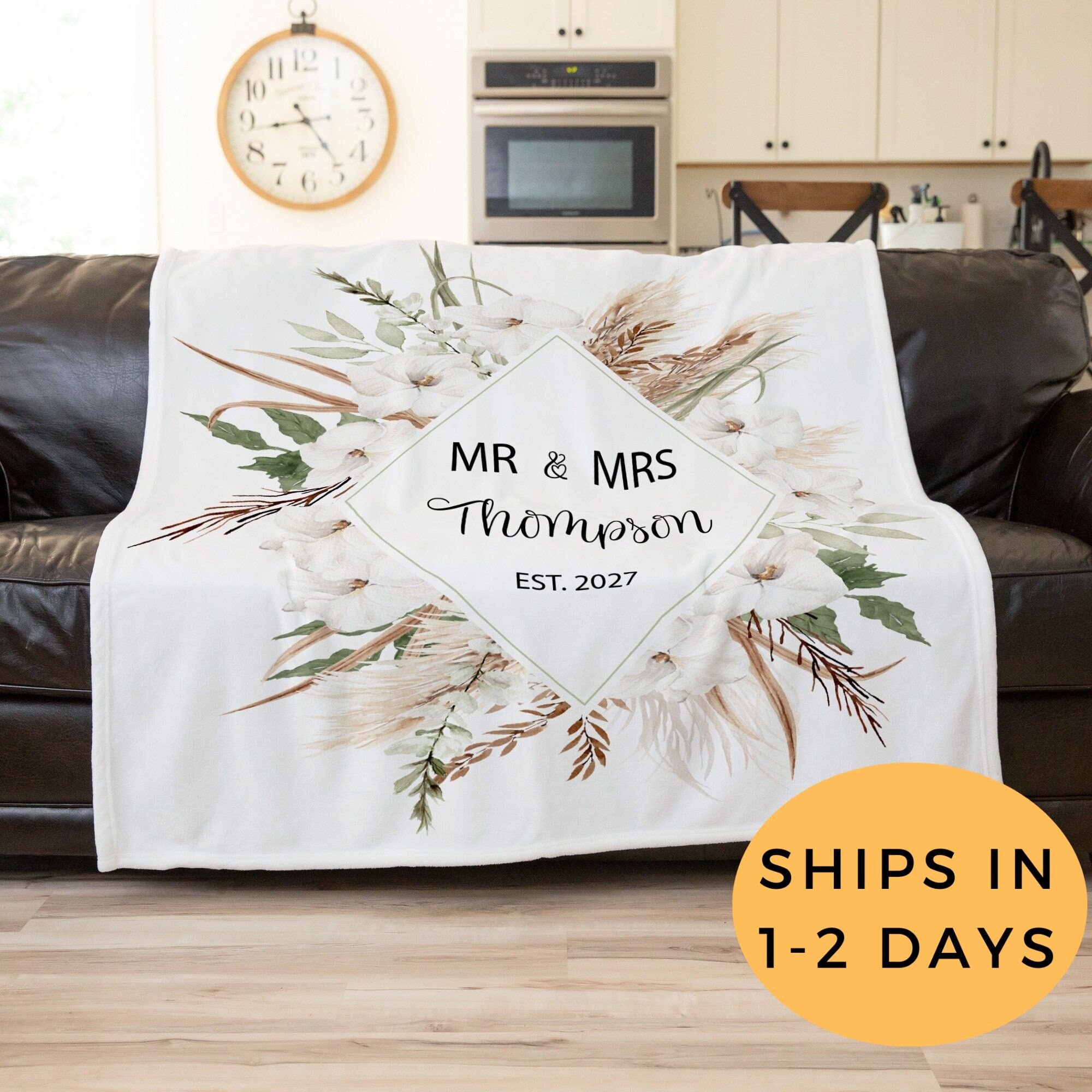  Wedding Gifts for Couple 2023 Cool Anniversary Bridal Shower  Gift Ideas Unique Engagement Marriage Blanket to Wife Husband Newlywed  Gifts for Her Him Mr. Mrs Presents Super Soft Throw Blanket 60