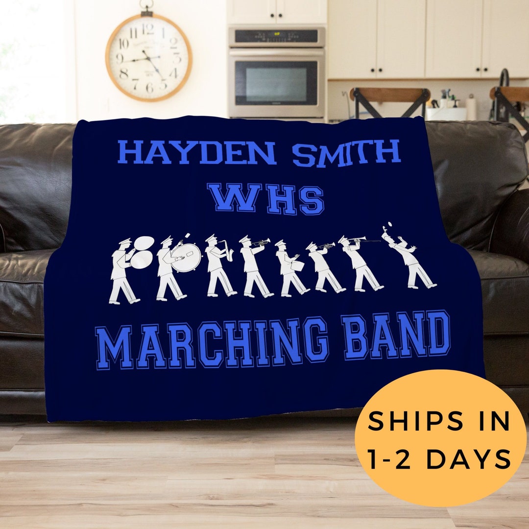 Marching Band Blanket, Marching Band Gifts, High School Graduation Gift