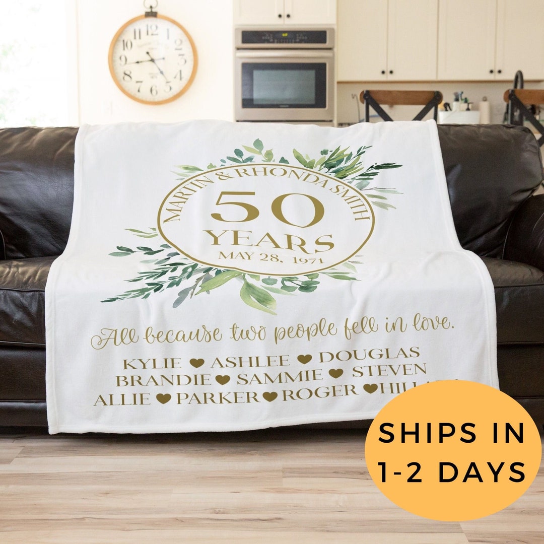 50th Wedding Anniversary, Golden Anniversary Gifts, Anniversary Gift