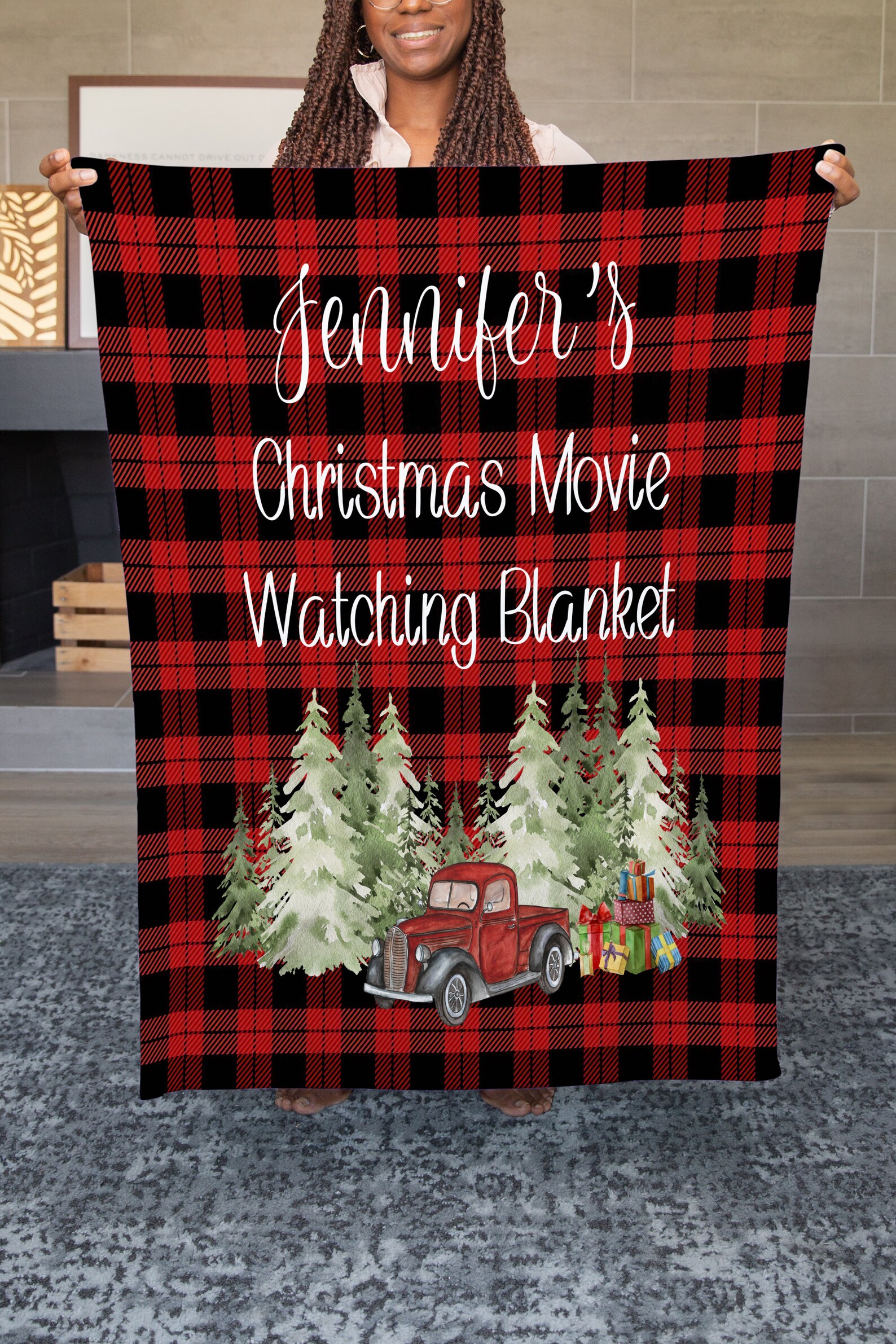 Christmas Movie Blanket Personalized Name Blanket Bestfriend Etsy