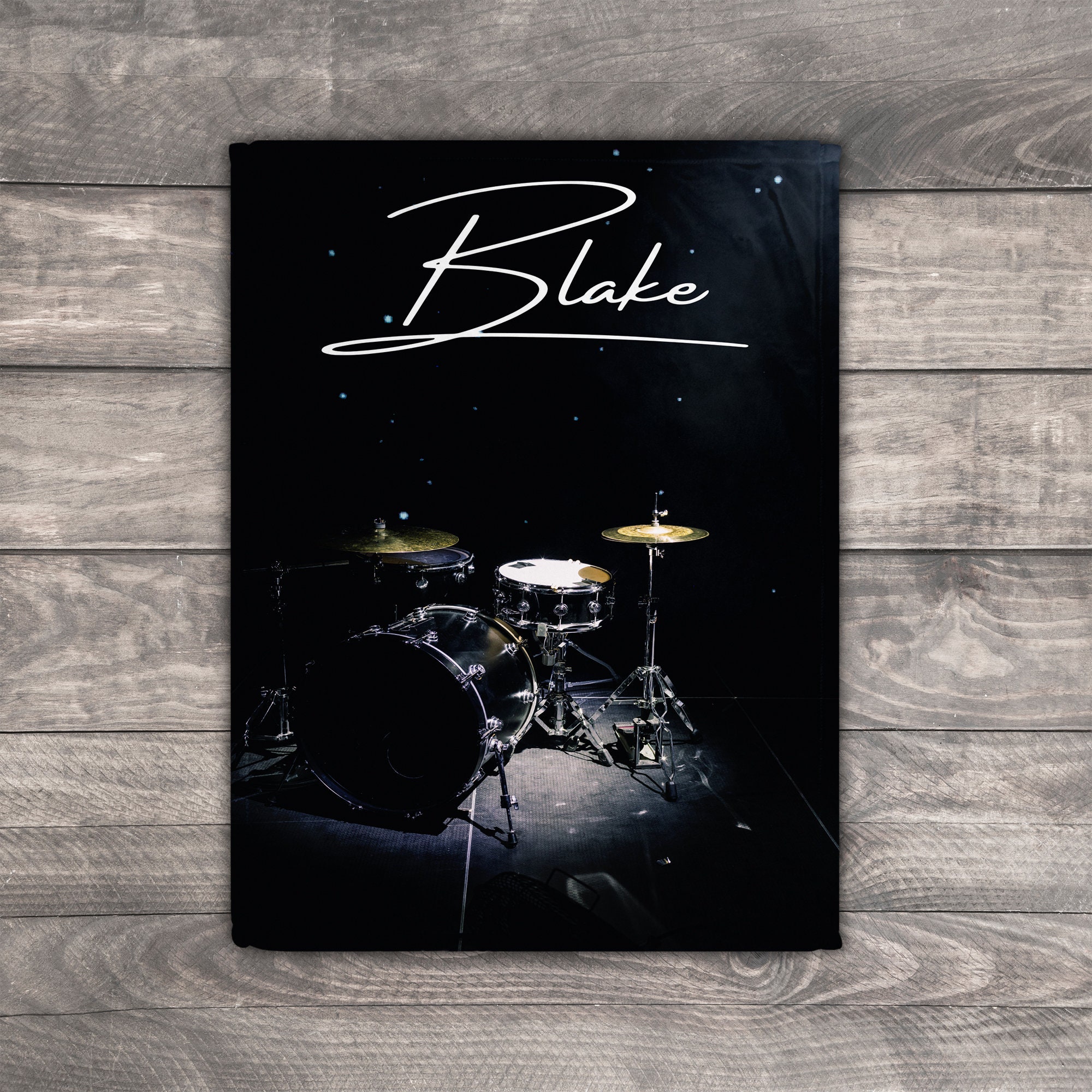 Personalized Music Blanket Drum Blanket Music Lover Gift For Etsy