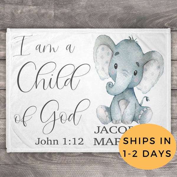 Christian Personalized Baby Blanket Etsy
