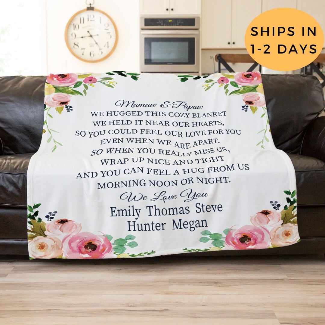 Gifts for Grandparents for Christmas, Blankets for Grandparents