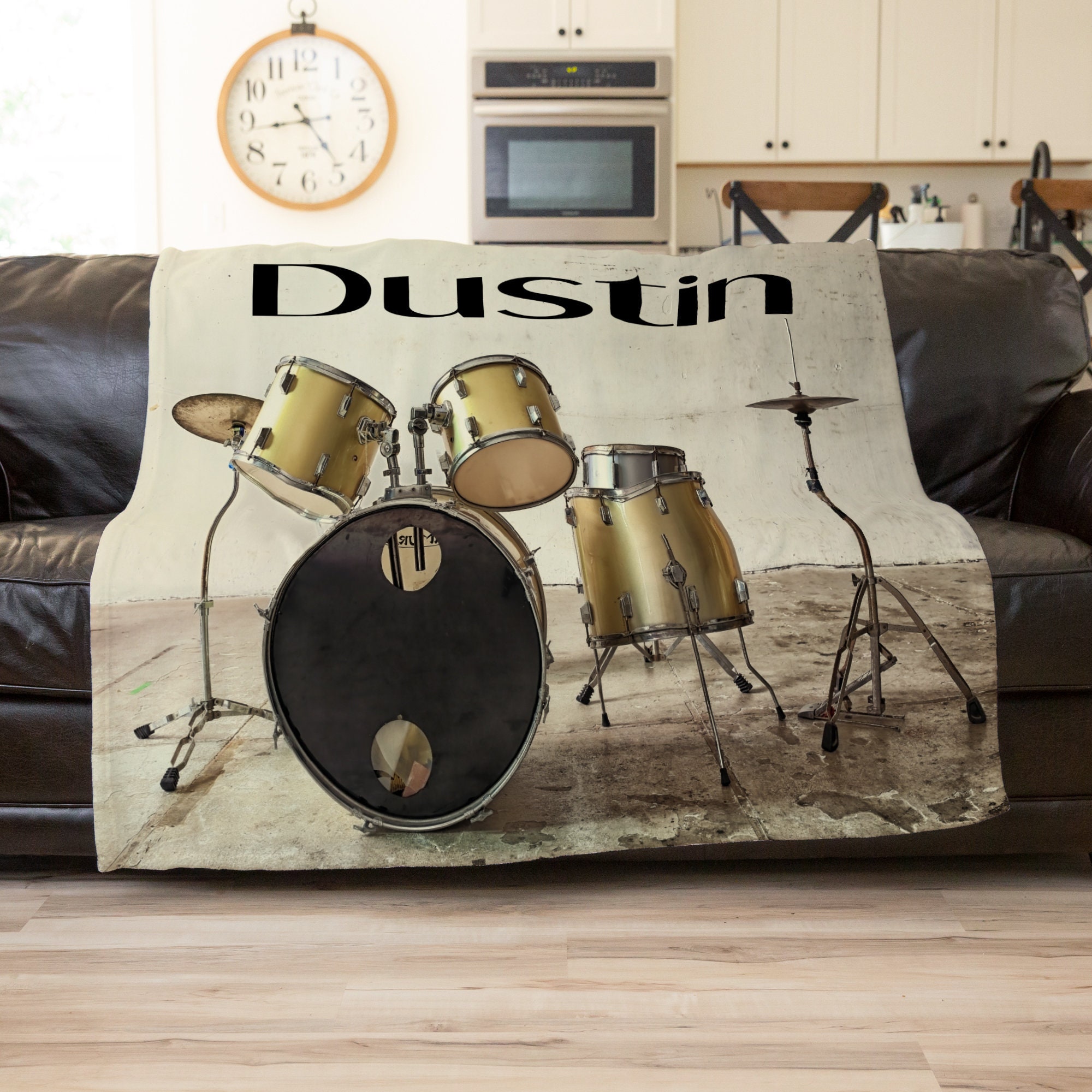 Personalized Music Blanket Drum Blanket Music Lover Gift For Etsy