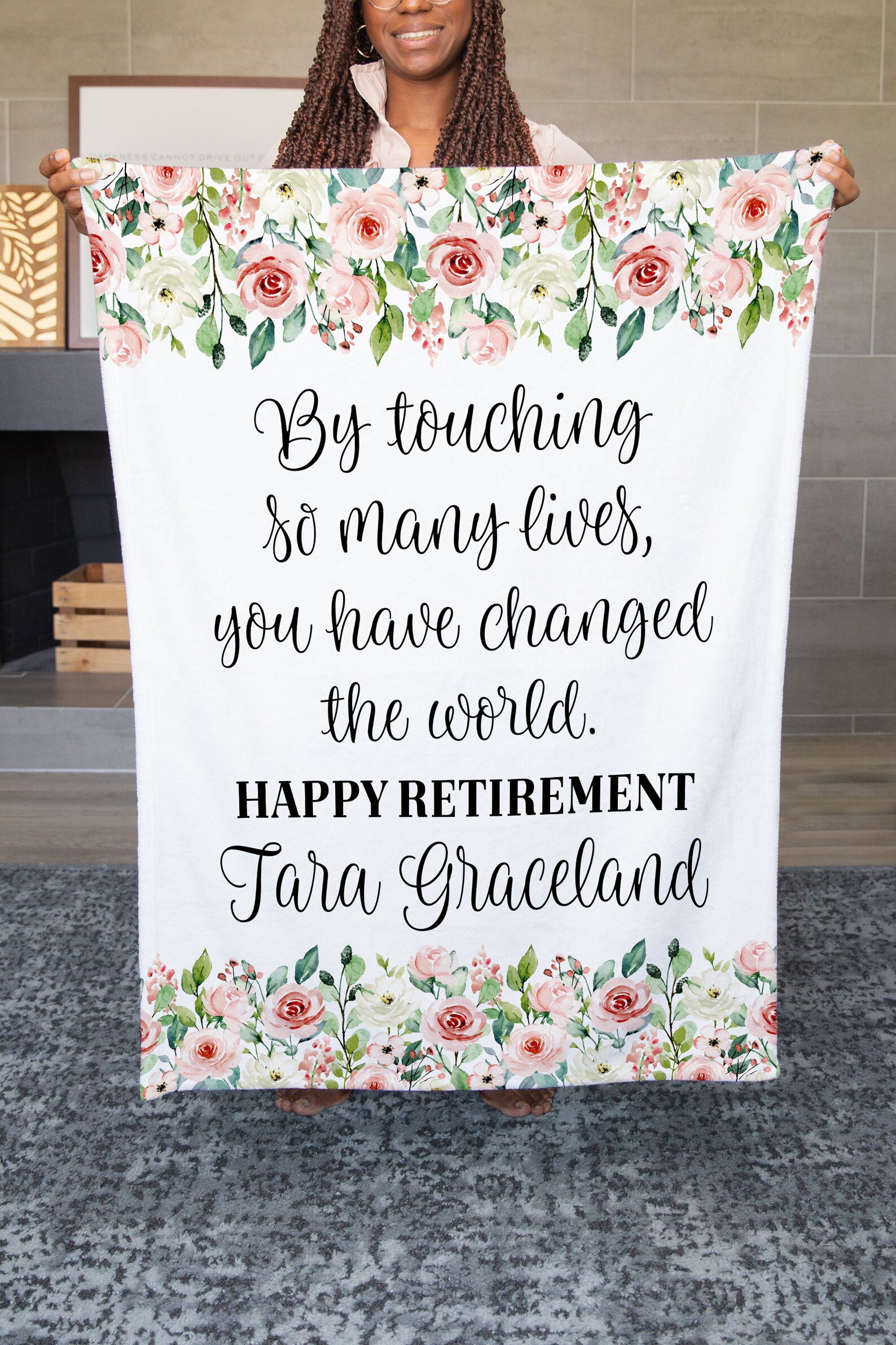 Personalized Blanket For Retirement Retirement Gifts For Etsy