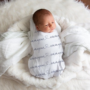 Name Swaddle, Baby Name Blanket, Personalized Name Swaddle Blanket, Custom Swaddle Blanket Boy, Coworker Baby Gift, Baby Shower Gifts