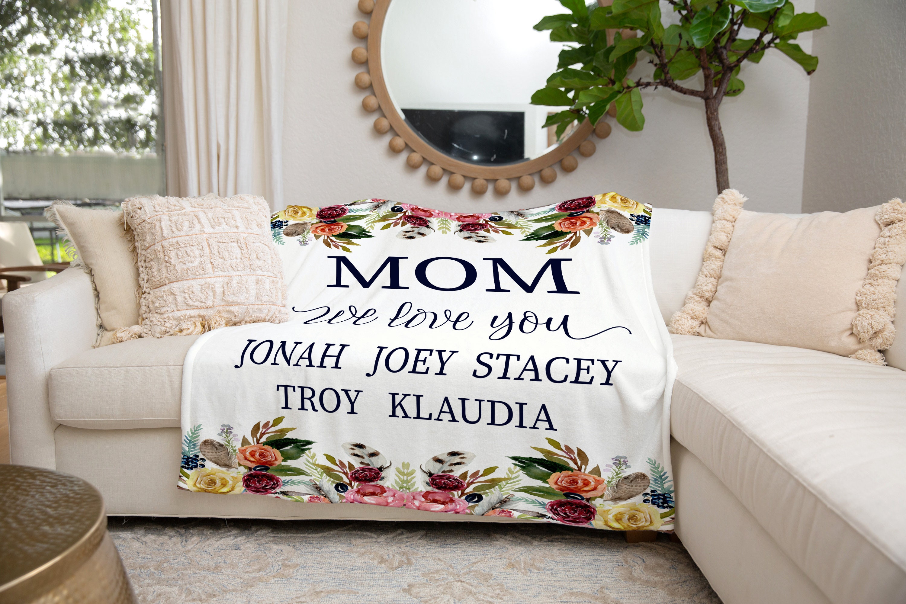 Nana Blanket Personalized Blanket For Grandma Customized Etsy