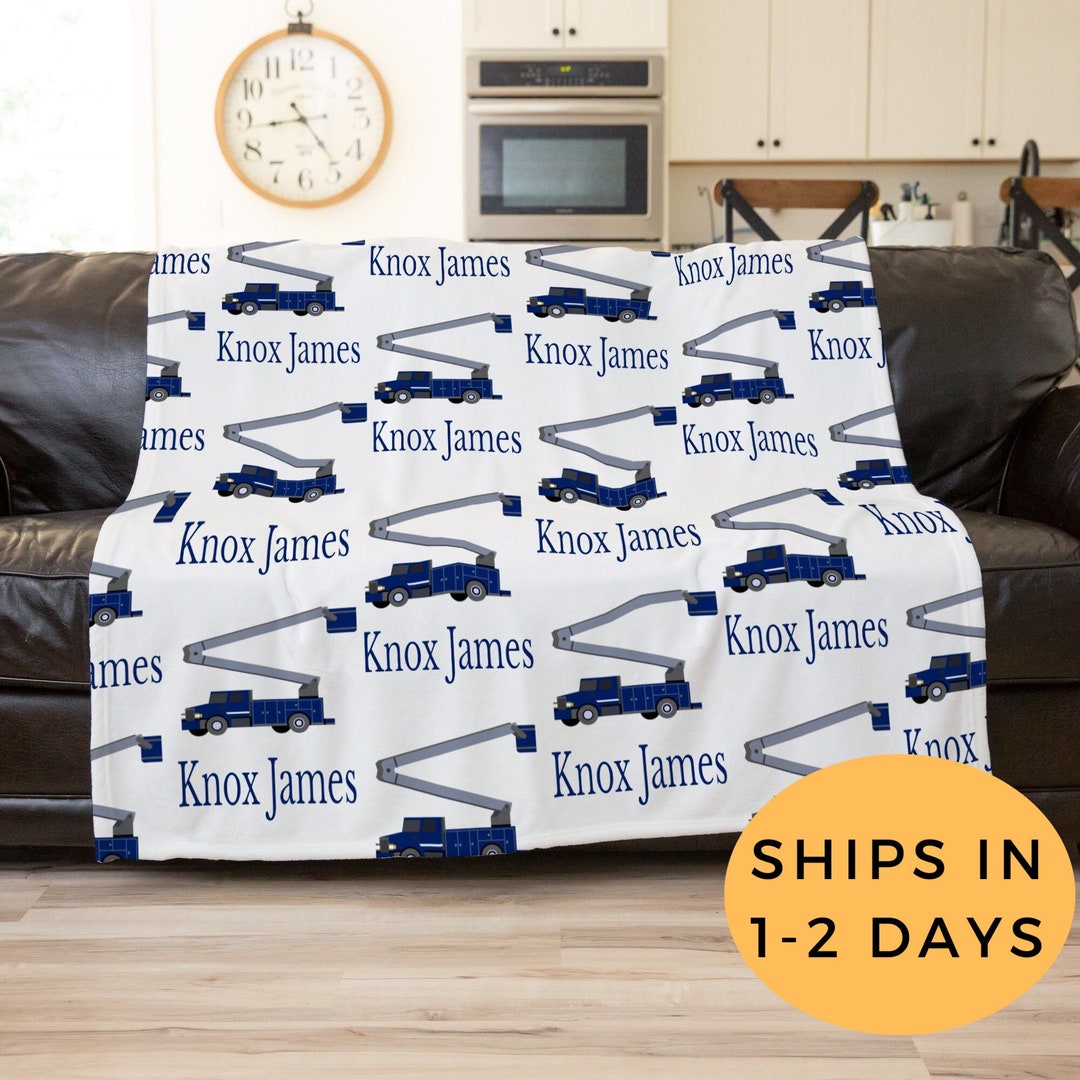 Lineman Baby Blanket Lineman Birthday Gift Personalized - Etsy
