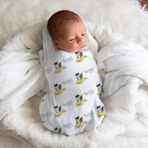 Raccoon Swaddle Blanket, Custom Swaddle Blanket, Woodland Swaddle, Personalized Swaddle Blanket, Raccoon Baby Shower, Boy And Girl Swaddle