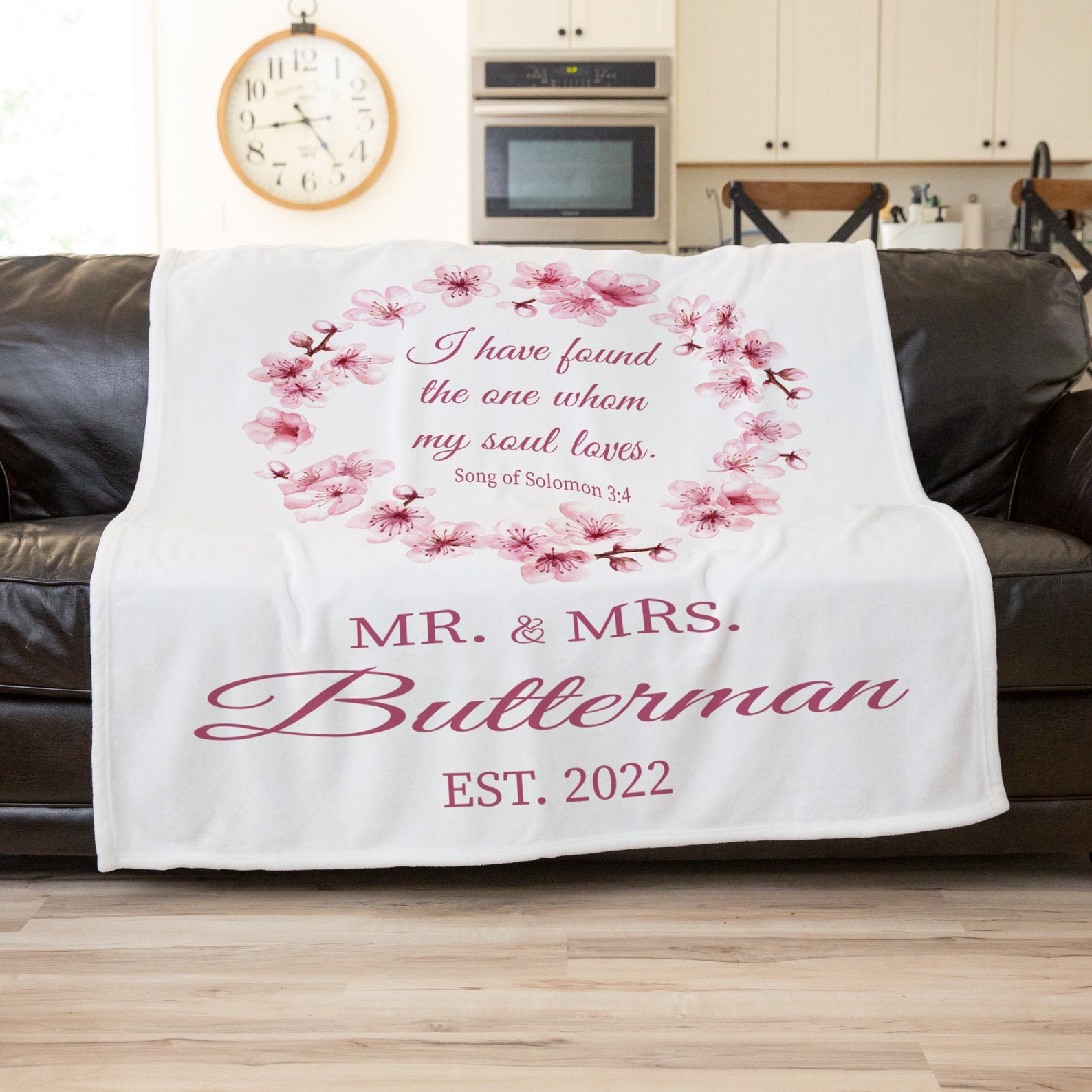 Mr And Mrs Blanket Personalized Wedding Blanket Personalized Etsy