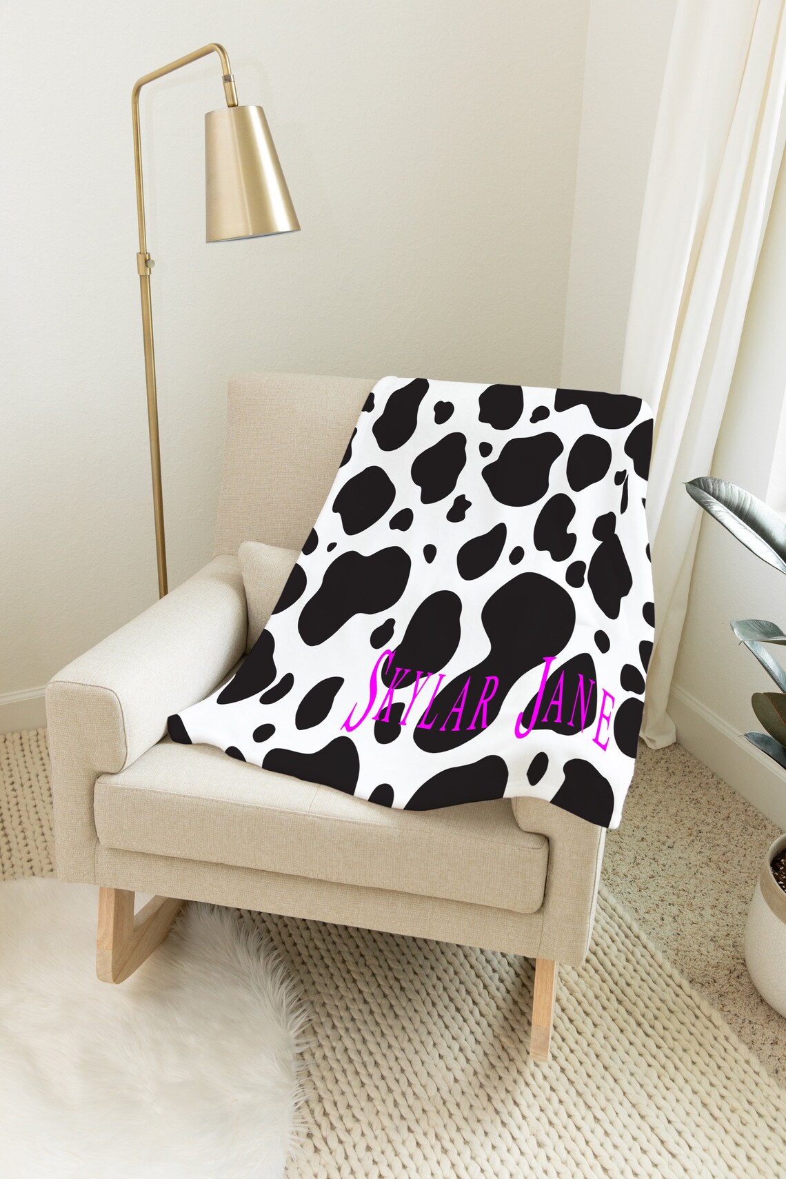 Cow Blanket Cow Blanket Adult Cow Blanket Newborn Etsy
