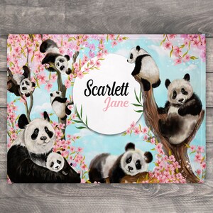 Panda Blanket, Personalized Kid Blanket, Teen Gift Girl Ideas, Panda Blanket Adult, Custom Name Blanket, Birthday Gift For Teen, Panda Baby