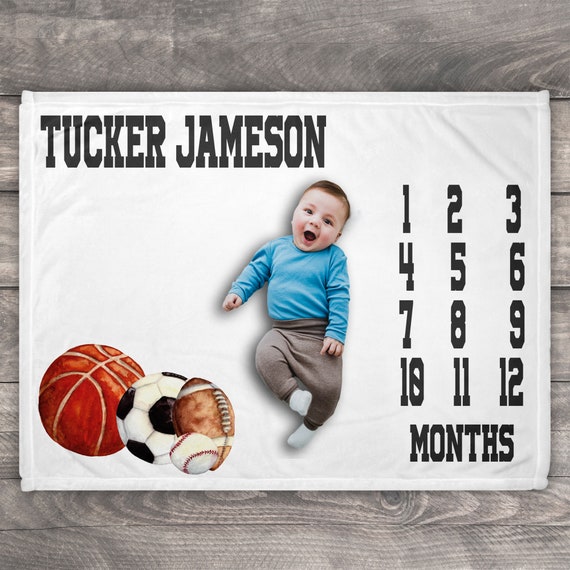 Sport Theme Baby Blanket. Milestone Blanket Child Growth Chart Boho Blanket Monthly Baby Blanket Best Baby Shower Gift Etsy Canada